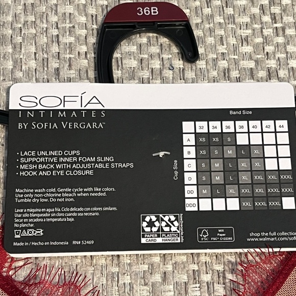Sofia Intimates by Sofia Vergara Eyelash bustier Red Size 38B New with Tags - Picture 5 of 6